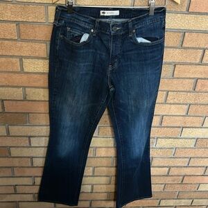 Levi's 515 Bootcut Jeans Women's Dark Wash Denim Stretch Size 10L (30x34)